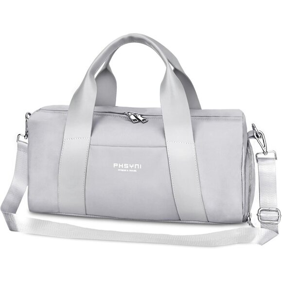 No Brand Handbags - 🆕Women Grey Compact Gym Bag Mini Sport Bag with Wet Pocket Compartment Bag